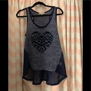 *5 FOR $15* Heart printed tank